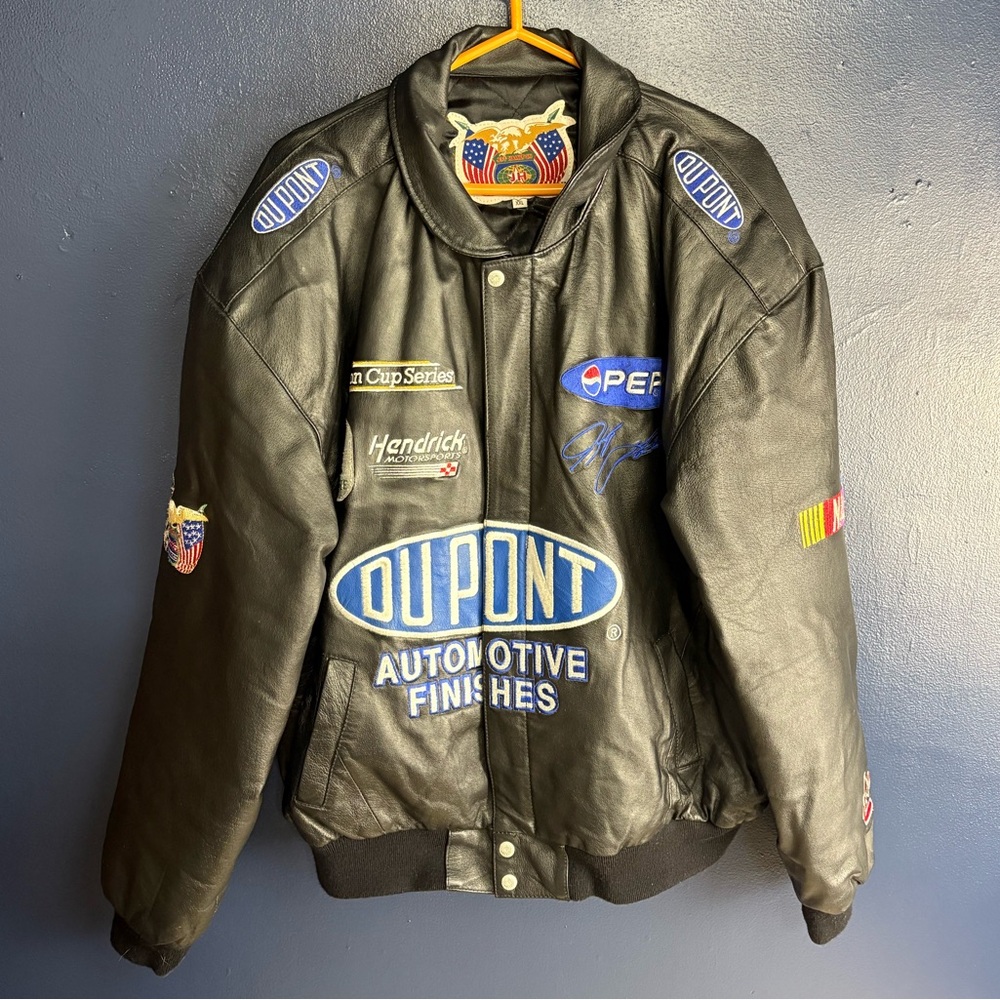 Jeff Hamilton NASCAR Jeff Gordon Vintage Racing Leather Jacket - 2XL
